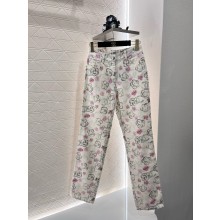 CHANEL White, Black, Pink & Blue JEANS P77387 2024