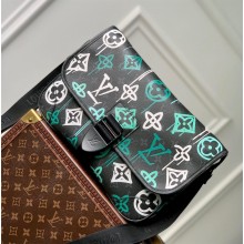 Louis Vuitton Men's Archy Messenger MM Bag in LV Graffiti Green Monogram Eclipse Canvas M21394 2022