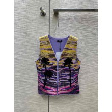 CHANEL MULTICOLOR SEQUINS VEST 2023