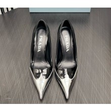 Prada heel 8cm pumps patent goatskin black 1031-2024ss
