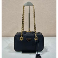 Prada Re-Nylon small shoulder bag1BB121A black 2024 