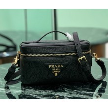 Prada Leather Beauty Case Black 1BH202 black  2024