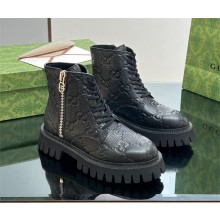 Gucci lover's GG leather boot 751712 BLACK 2023