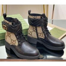 Gucci Women's ankle boot with Double G 670397 Beige 2023