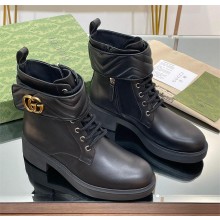 Gucci Women's ankle boot with Double G 670397 BLACK 2023