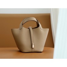 Hermes Picotin Lock Bag in original togo leather chai with gold hardware(handmade)