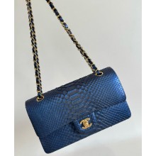 Chanel Python Medium Classic flap bag 1112 02 2024