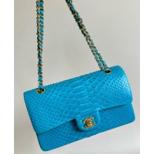Chanel Python Medium Classic flap bag 1112 03 2024