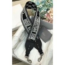 Dior Black And White With Logo Embroidered Canvas Strap 2018 