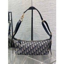 Dior blue Oblique Jacquard Small D-Journey Bag 2025