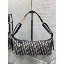Dior blue Oblique Jacquard medium D-Journey Bag 2025