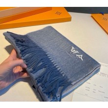 Louis Vuitton cashmere scarves blue 30*180cm 1214-2024