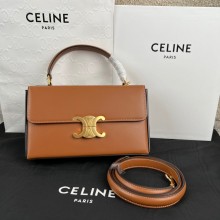 CELINE  box triomphe in Natural Calfskin Tan 2022