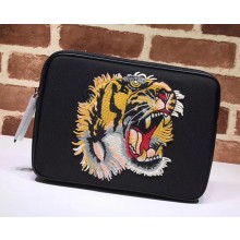 Gucci Techno Canvas Tablet Case With Embroidery Tiger 473883 2018