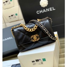 Chanel 19 Small Flap Bag AS1160 original goatskin Black 2020 