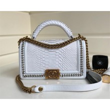 Chanel Chain Boy Flap Medium Bag In Python 05 2024