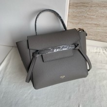 Celine  Nano Belt bag in grained calfskin gris etain 2024