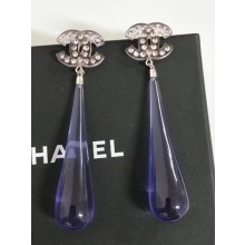 Chanel Blue Earrings 2018