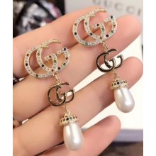 Gucci GG Pearl endant Earrings Multicolor 2018