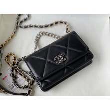 chanel woc bag ap0957 black with silver hardware