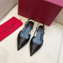 Valentino VLOGO Calfskin Slingback FLATS black 2020
