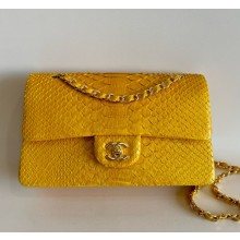 Chanel Python Medium Classic flap bag 1112 17 2024