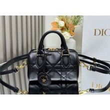 Dior Groove 16 Mini Bag in black Macrocannage Calfskin 2024
