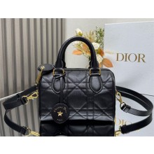 Dior Groove 20 Bag in black Macrocannage Calfskin 2024