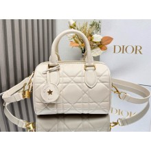 Dior Groove 20 Bag in Dusty Ivory Macrocannage Calfskin 2024
