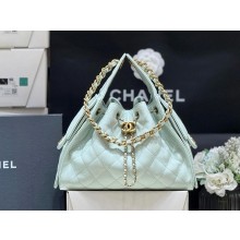 Chanel light green 25 Small Handbag in Grained Calfskin & Gold-Tone Metal AS5293 2025(ORIGINAL QUALITY)