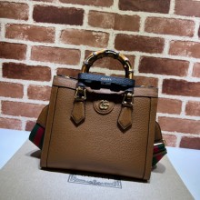 Gucci cuir leather Diana small tote bag 702721 2022