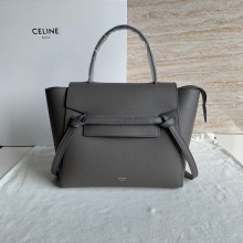 Celine MICRO Belt bag in grained calfskin GRIS ETAIN 2024