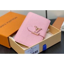 Louis Vuitton LV Vertical Compact Wallet M82144 Rose Jasmin Pink 2023