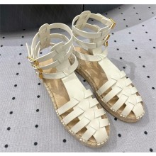 Dior Dioriviera Marine Sandal in white calfskin 2024