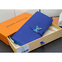 Louis Vuitton LV Vertical Wallet M82441 Blue 2023