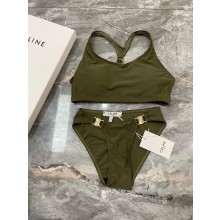 celine SWIMSUIT green 2023