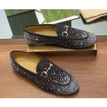 Gucci Women's Jordaan loafer Monogram GG canvas black 1114-2024