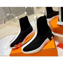 Hermes women/men royal paris knit ankle boot black 1113-2024