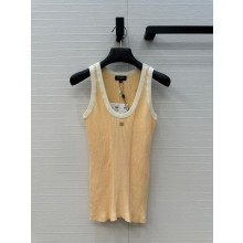 CHANEL Light Orange & White COTTON TANK P78618 2025