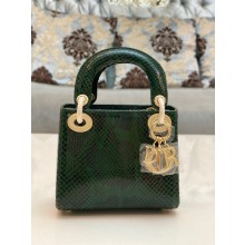 Lady Dior Python leather Mini Bag 16 2023