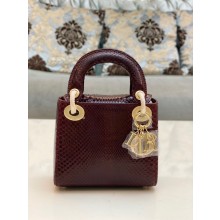 Lady Dior Python leather Mini Bag 19 2023