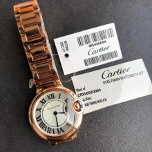 CARTIER BALLON BLEU DE CARTIER WATCH 33MM pink gold