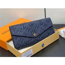 LOUIS VUITTON sarah Wallet M81049 navy blue 2024