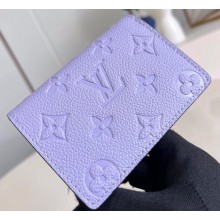 Louis Vuitton Monogram Empreinte Cléa wallet Iris Purple 2023