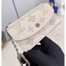 Louis Vuitton Mahina perforated calf leather Card Holder Recto Verso M81287 White 2023