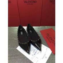 Valentino PATENT noir rockstud ballet flats black