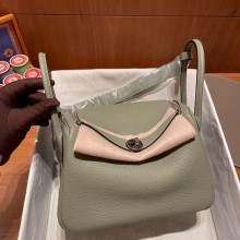 Hermes Lindy 26cm Bag in original  taurillon clemence leather sauge(handmade)