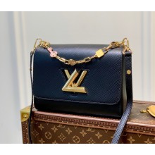 Louis Vuitton enamel charms Twist MM handbag black M20834 2022 