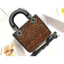 Dior Mini Lady Dior Bag in Sequins and Lambskin red 2023