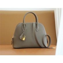 HERMES BOLIDE 25 BAG IN EVERCOLOR LEATHER ETOUPE WITH GOLD HARDWARE(ORIGINAL QUALITY+HANDMADE)